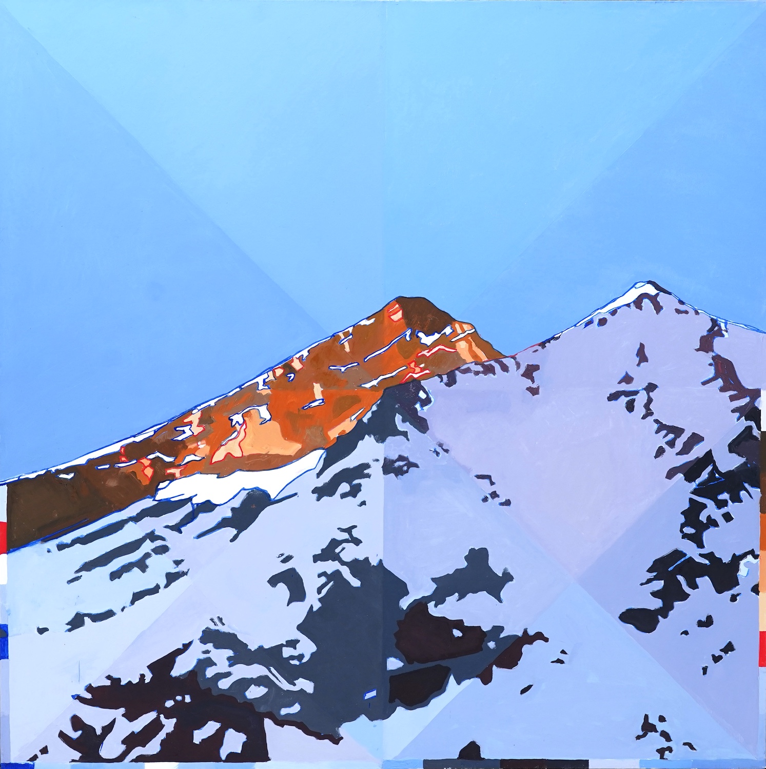 Piers Ottey, b. 1955, 'Gornergrat Zermatt- Morning and Evening'